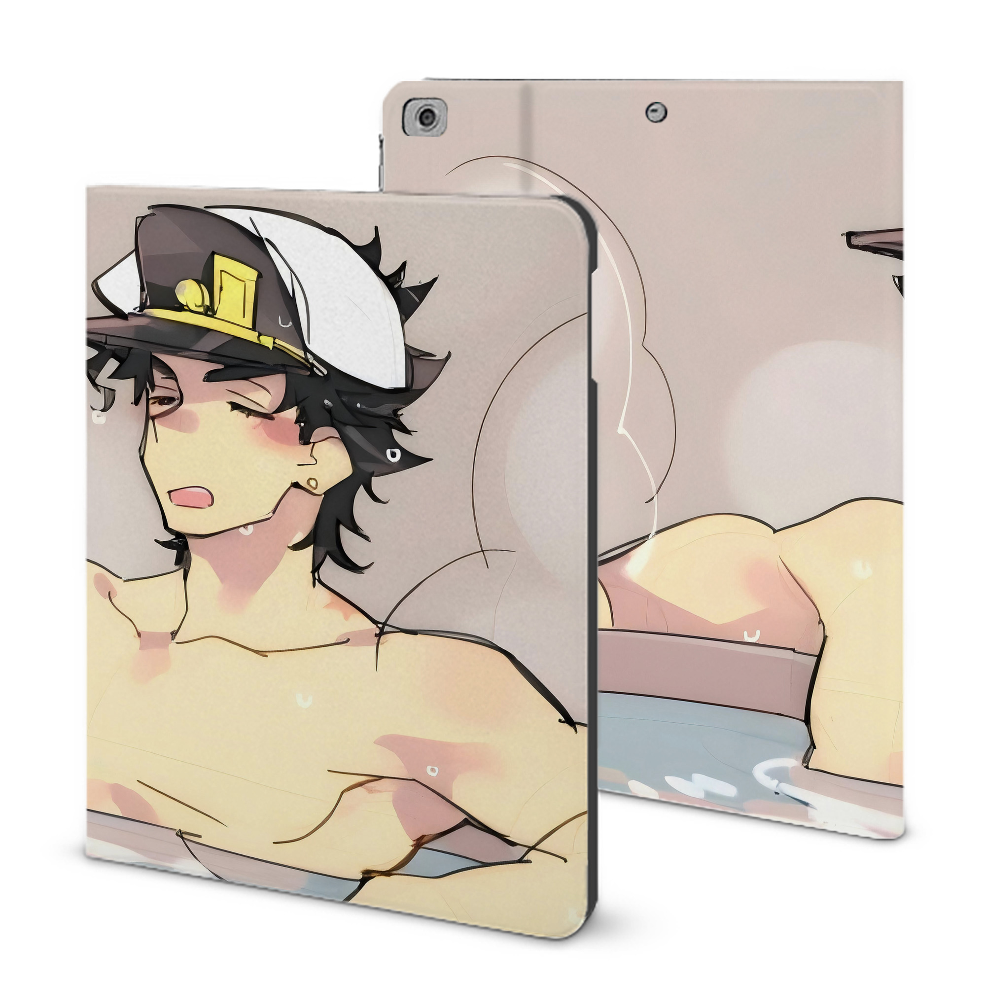 （画像用） ジョジョの奇妙な冒険 JoJo's Bizarre Adventure IPad ケース ブック型 PUレザー TPU 耐衝撃 軽量 薄型 ペン収納なし 全面保護 IPad 各モデル対応